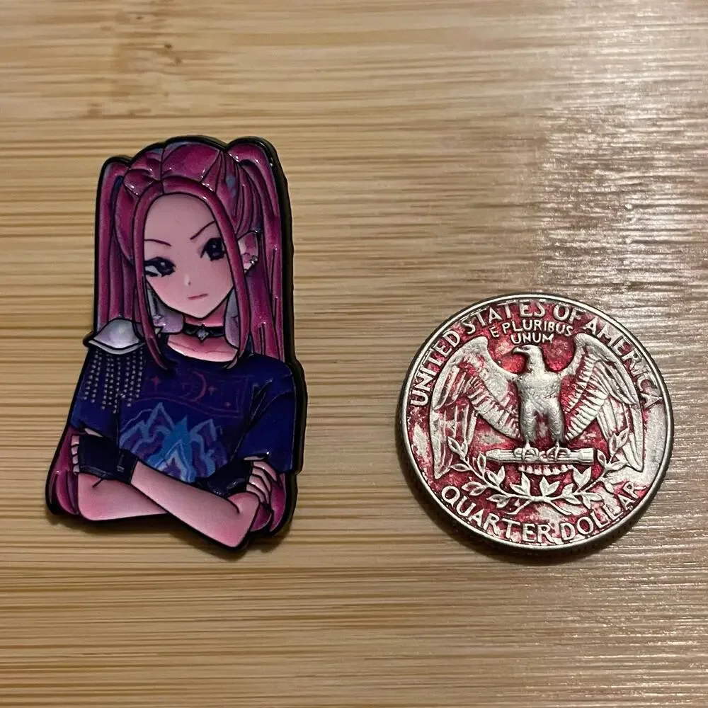 KPop Demon Hunters Huntrix Mira, Rumi & Zoey 3 Piece Pin Set